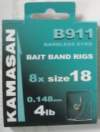 KAMASAN B911 BARBLESS EYED BAIT BAND RIG SIZE 18